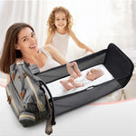 OAKA Nylon Portable Maternity Backpack Bed